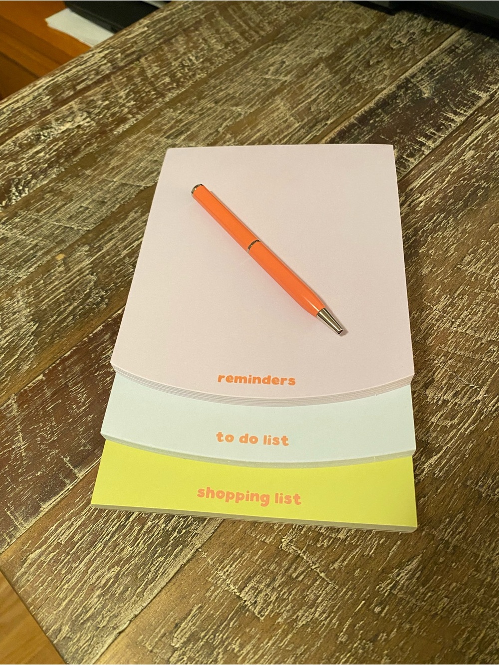 Pastel Stack Notepad Set with Coach Pen